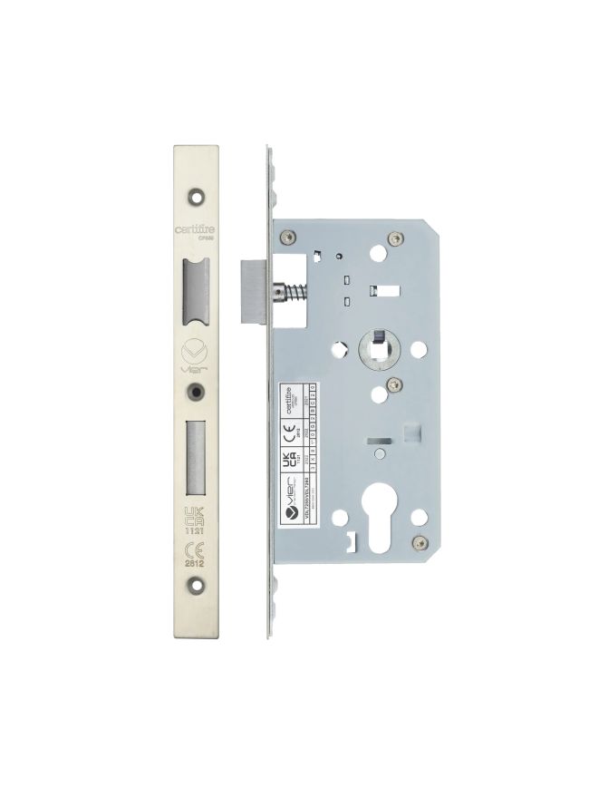 Zoo Hardware 2 Piece - DIN euro sashlock - 72mm c/c - backset 55mm - Stainless Steel