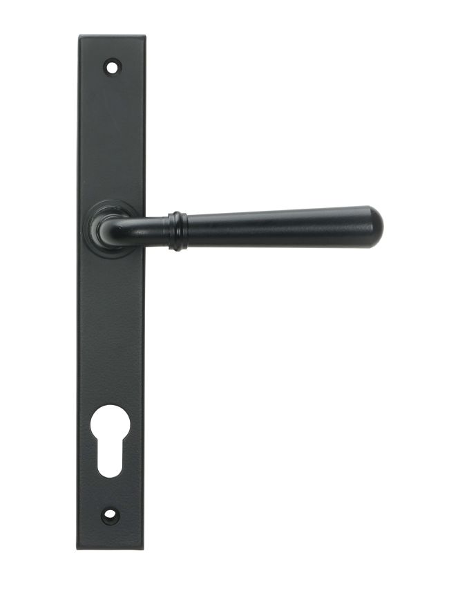 Matt Black Newbury Slimline Lever Espag. Lock Set