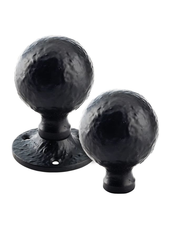 Zoo Hardware Ball Rim Knob - 1.5" - Un-Sprung - Black