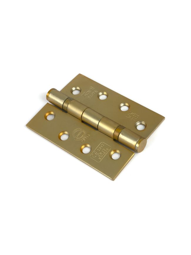 Satin Brass 4" Ball Bearing Butt Hinge (Pair) ss