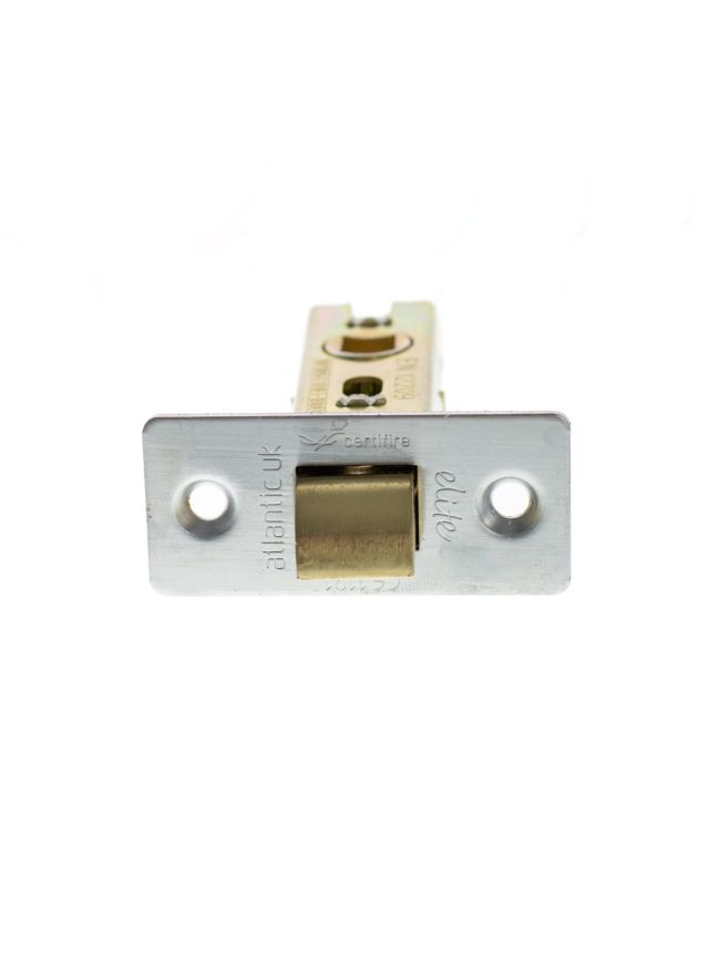 Atlantic Fire-Rated CE Marked Bolt Through Tubular Latch 3" - Satin Chrome