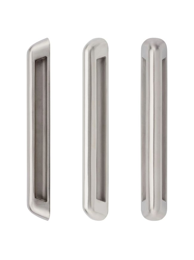 Zoo Hardware Anti Ligature Pull Handle 250mm CTC (280mm) Bolt Fix - Satin St. Steel - Stainless Steel