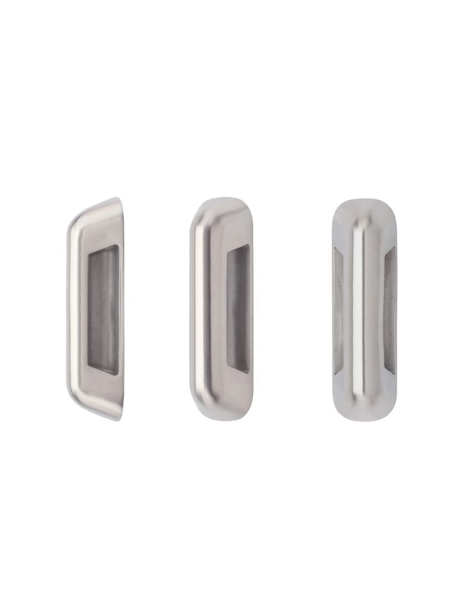 Zoo Hardware Anti Ligature Pull Handle 100mm CTC (150mm) Bolt Fix - Satin St. Steel - Stainless Steel