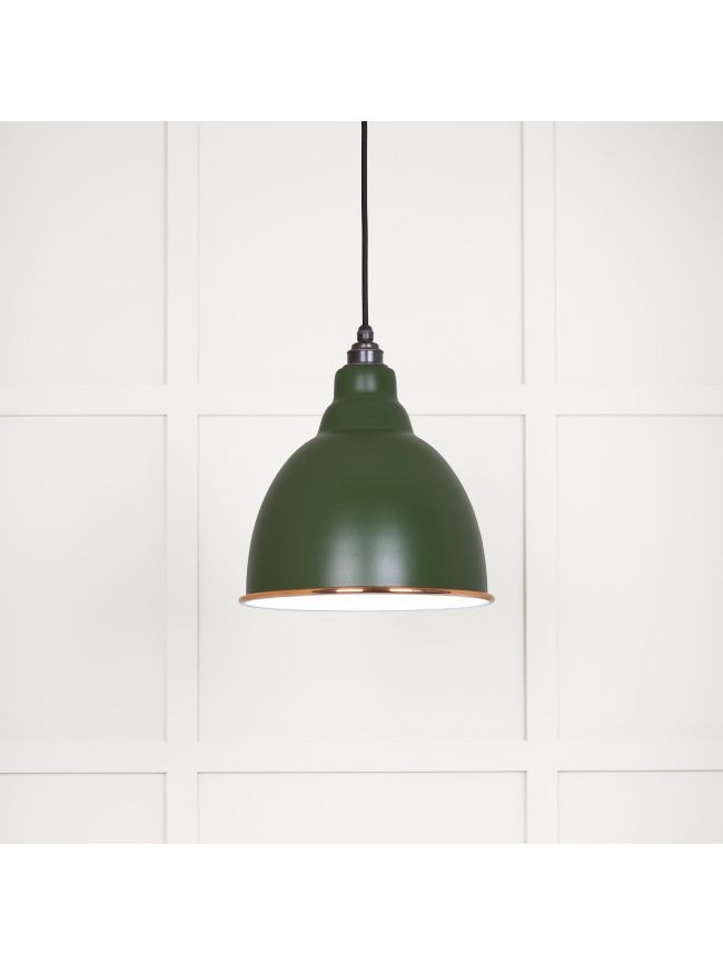 White Gloss Brindley Pendant in Heath