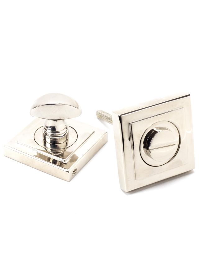 Polished Nickel Round Thumbturn Set (Square)