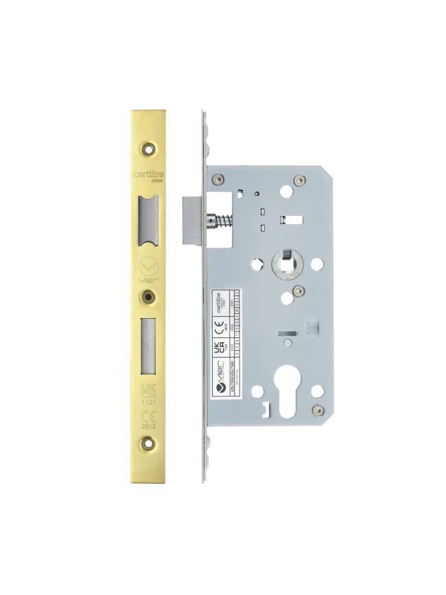 Zoo Hardware 2 Piece - DIN euro sashlock - 72mm c/c - backset 55mm - Gold