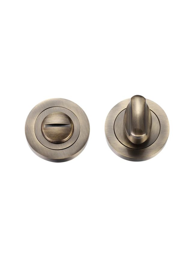 Zoo Hardware Turn & release on round rose - Florentine Bronze