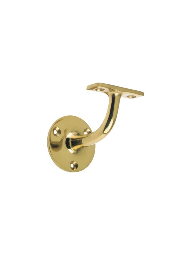 Zoo Hardware Handrail Bracket (Heavyweight) - Polished Brass