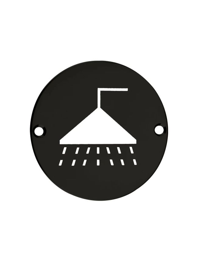 Zoo Hardware Shower - 76mm dia - Black