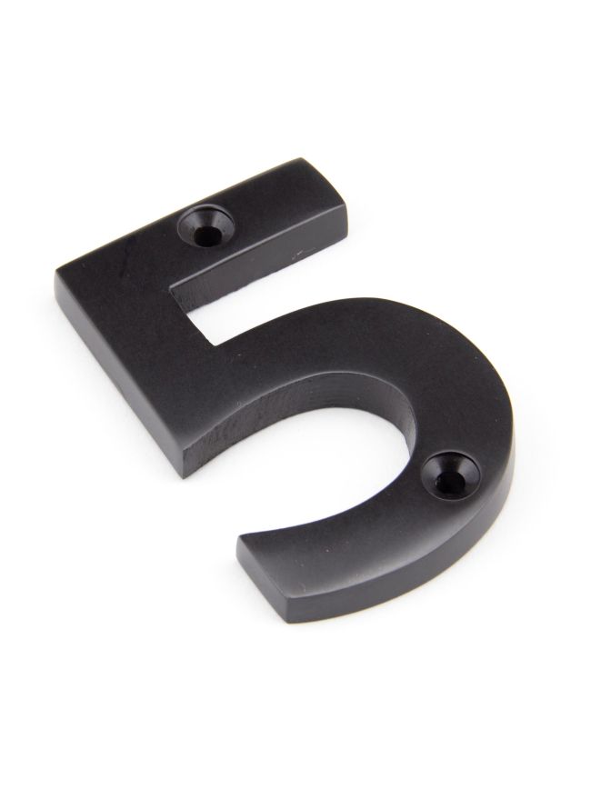 Aged Bronze Numeral 5