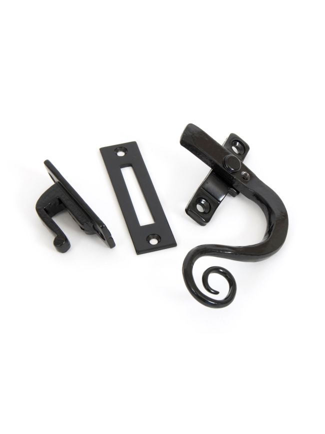 Black Locking Monkeytail Fastener - RH