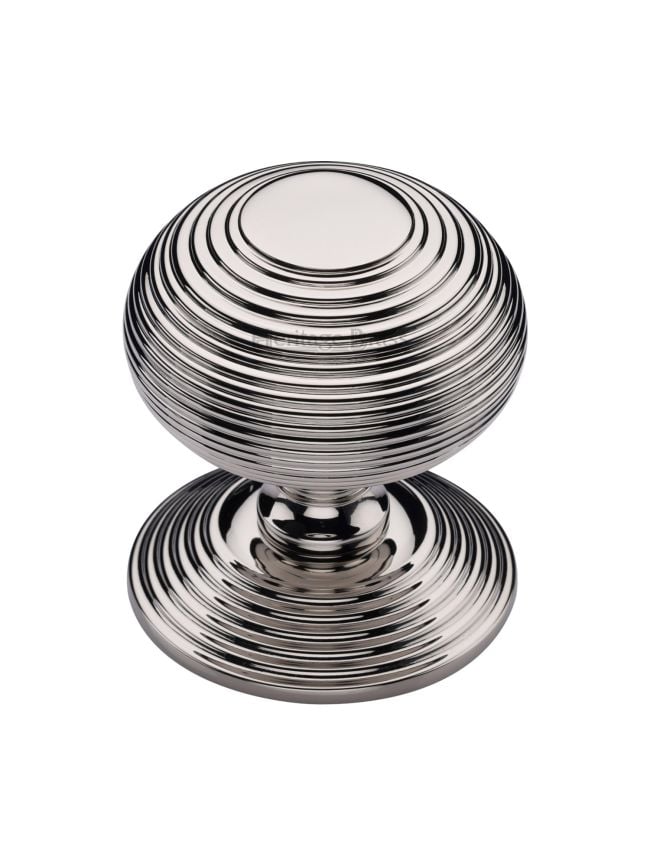 Heritage Brass Centre Door Knob Reeded Design 3 1/2 Polished Nickel Finish
UK Registered Design Number 6241152

&nbsp;