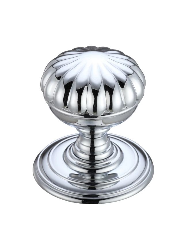 Zoo Hardware Ringed Mortice Knob - Concealed Fix - Polished Chrome