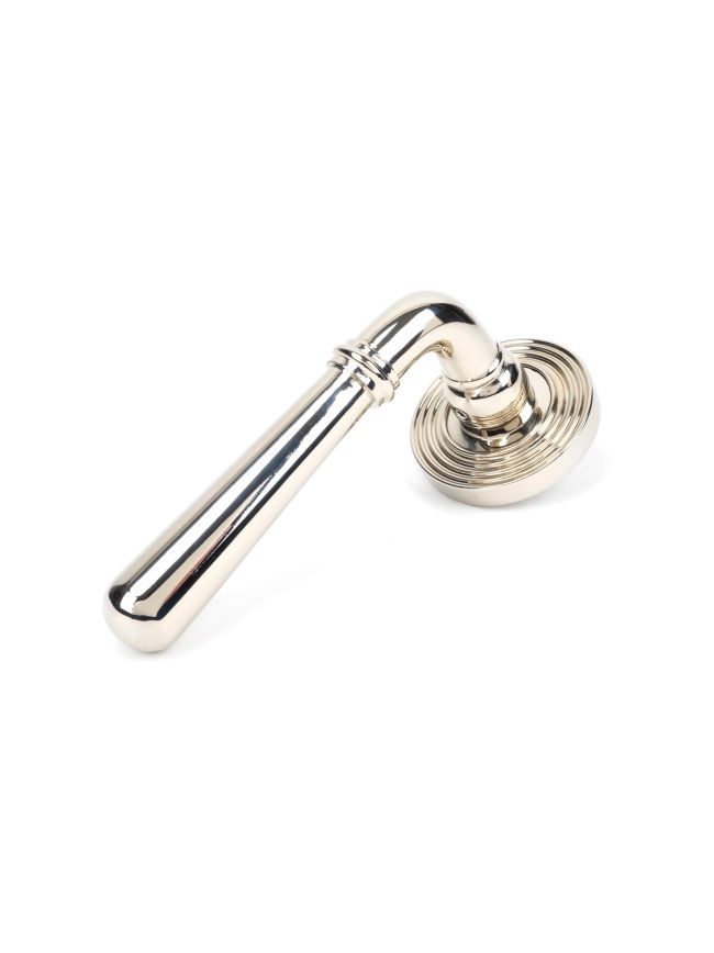 Polished Nickel Newbury Lever on Rose Set (Beehive) - Unsprung