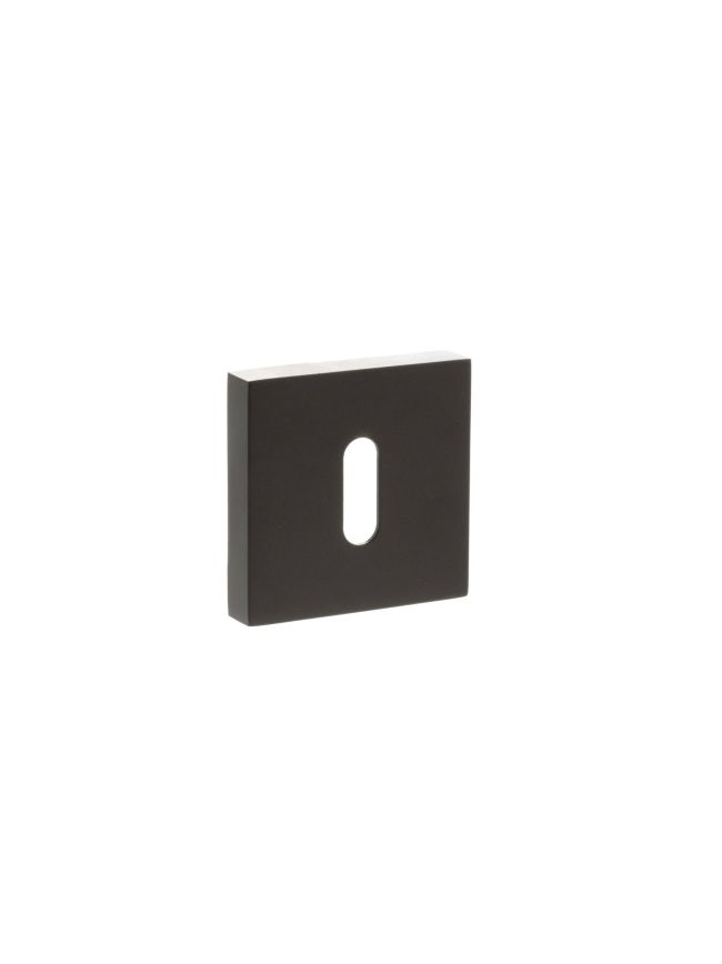 STATUS Key Escutcheons on S4 Square Rose - Urban Dark Bronze (Pair)