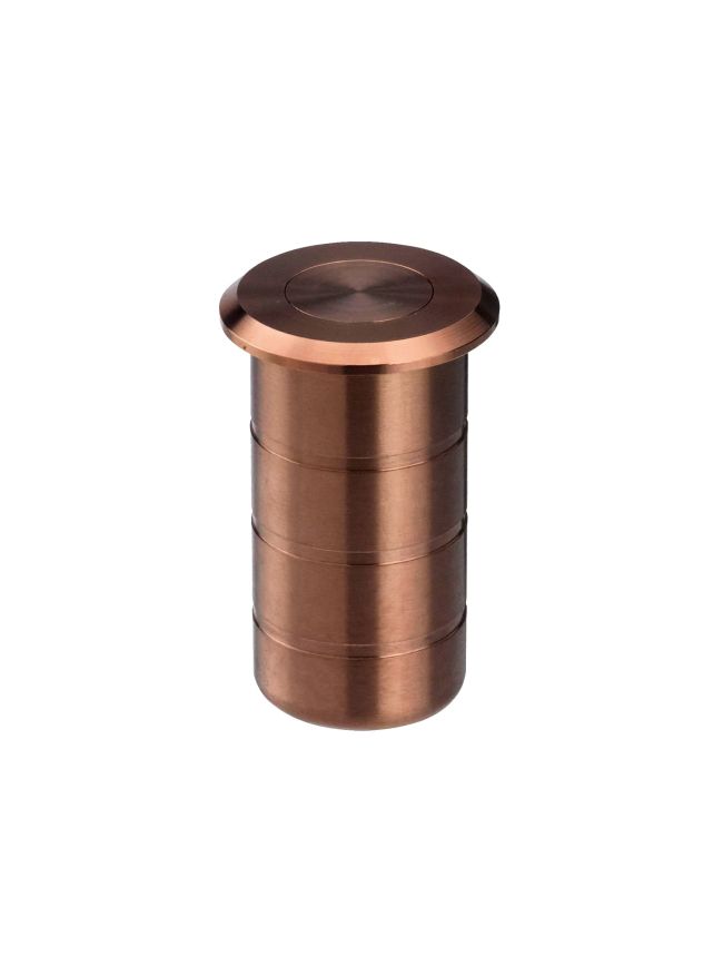 Zoo Hardware Dust Socket for Flush Bolts - Concrete 20mm dia. x 38mm - PVD Bronze