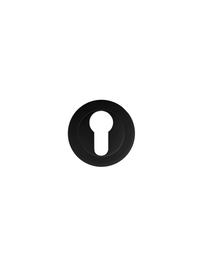 Zoo Hardware Euro Profile Escutcheon - Black