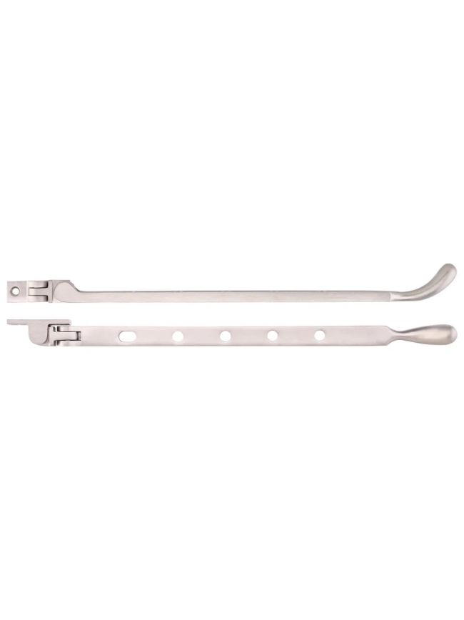 Zoo Hardware Bulb End Casement Stay - PVD Satin Nickel
