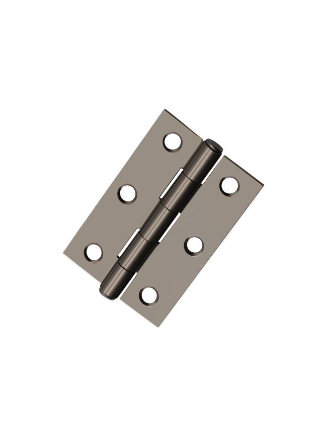 NON CE Mild Steel Butt Hinges - Black Nickel