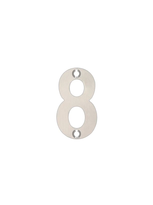 Zoo Hardware Numerals - 50mm - Polished Stainless