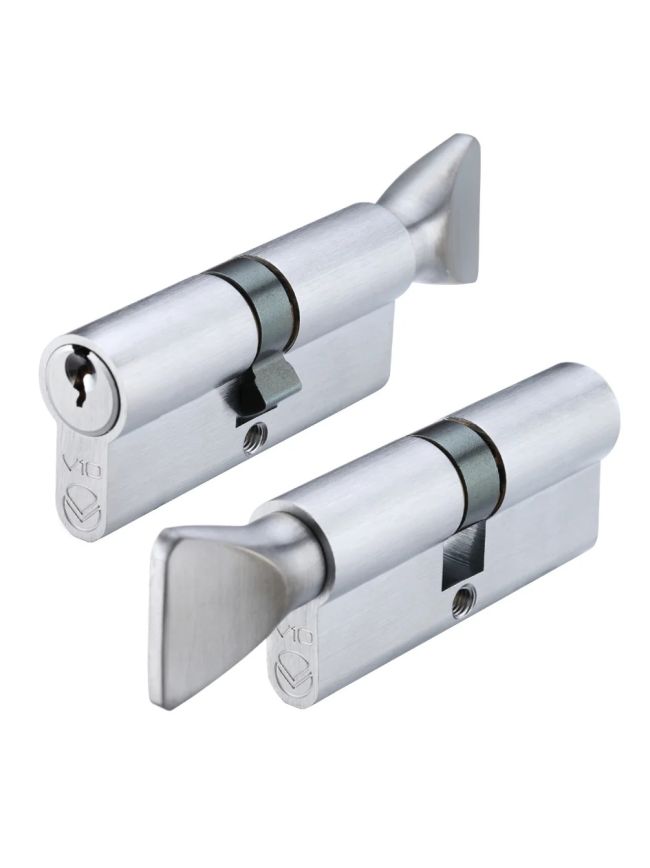 Zoo Hardware V10 Cylinder and turn - Satin