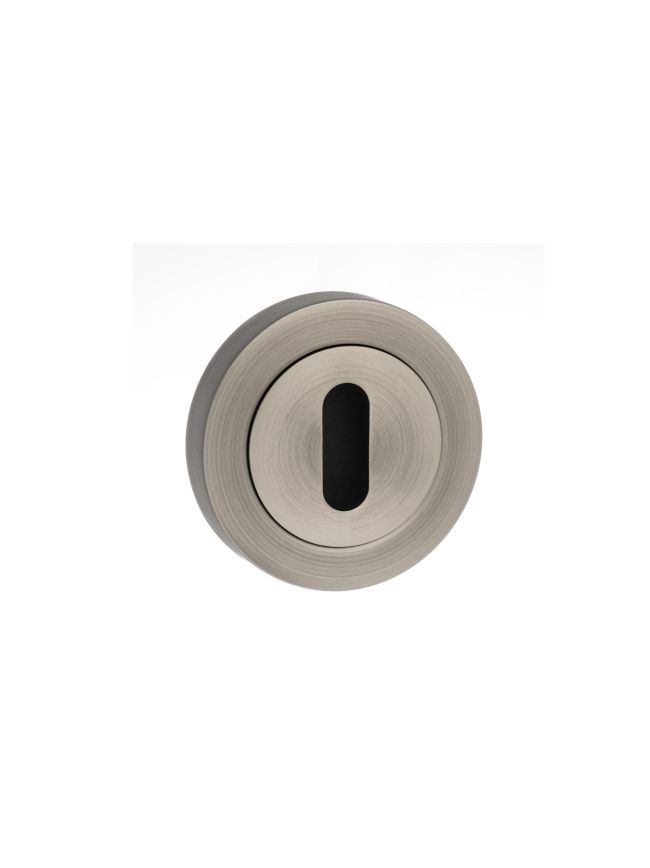 Old English Key Escutcheons - Matt Gun Metal (Pair)