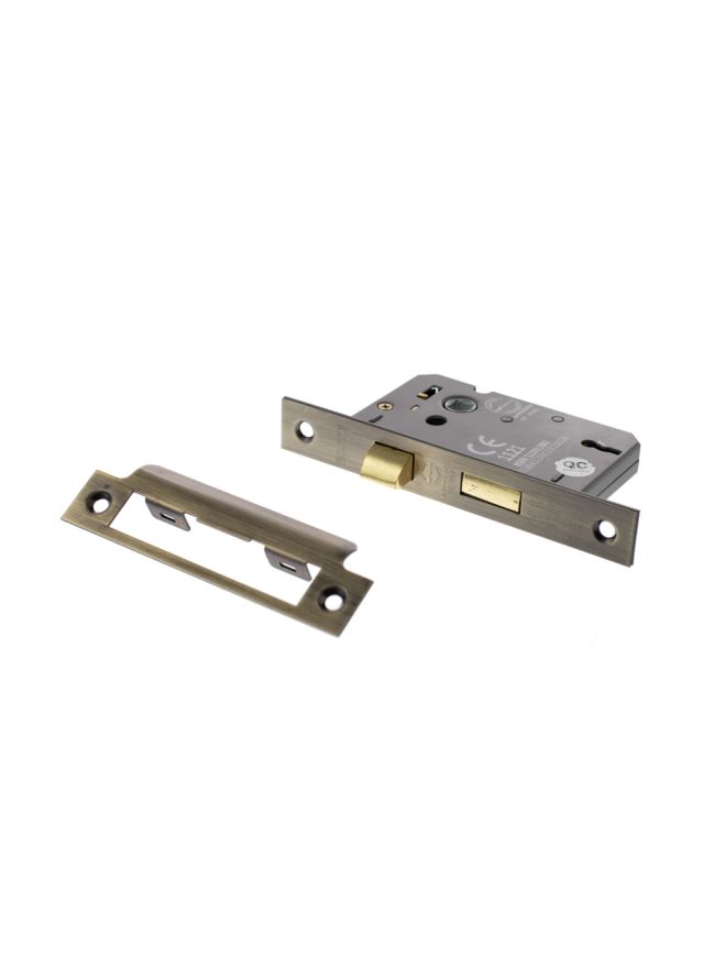 Atlantic 3 Lever Key Sashlock [CE] Keyed Alike - Antique Brass