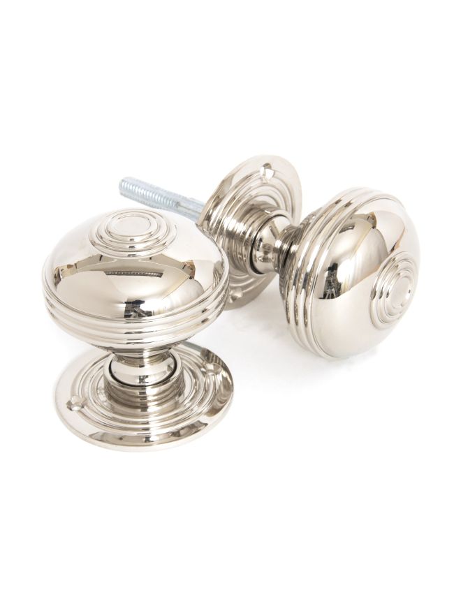 Polished Nickel 63mm Prestbury Mortice/Rim Knob Set