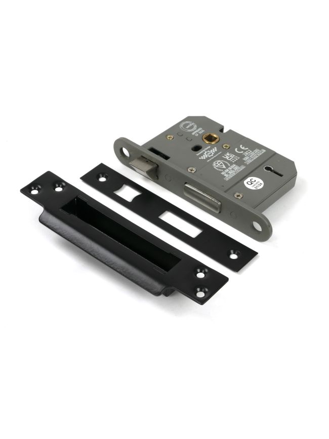 Black 3" 5 Lever BS Sash Lock