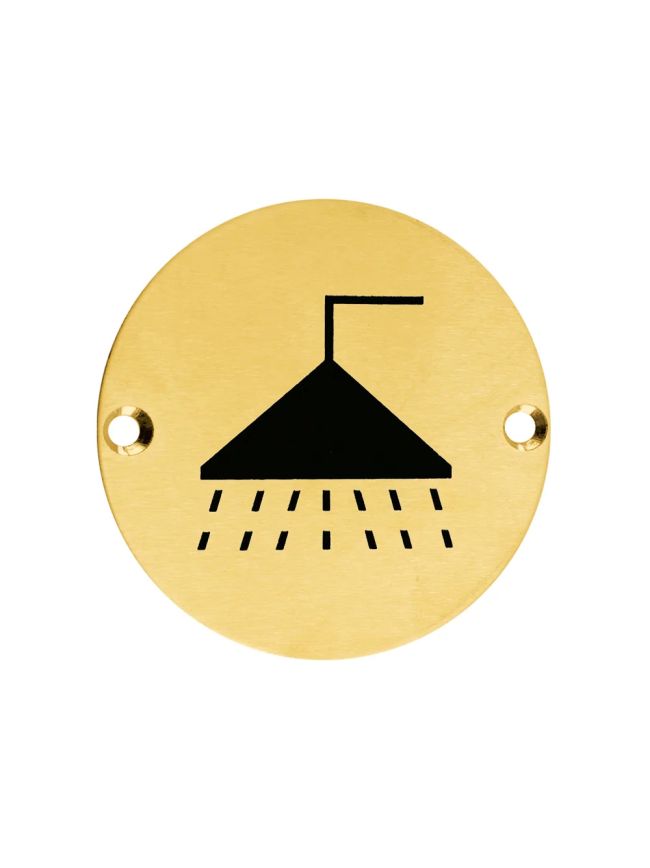 Zoo Hardware Shower - 76mm dia - PVD Satin Brass