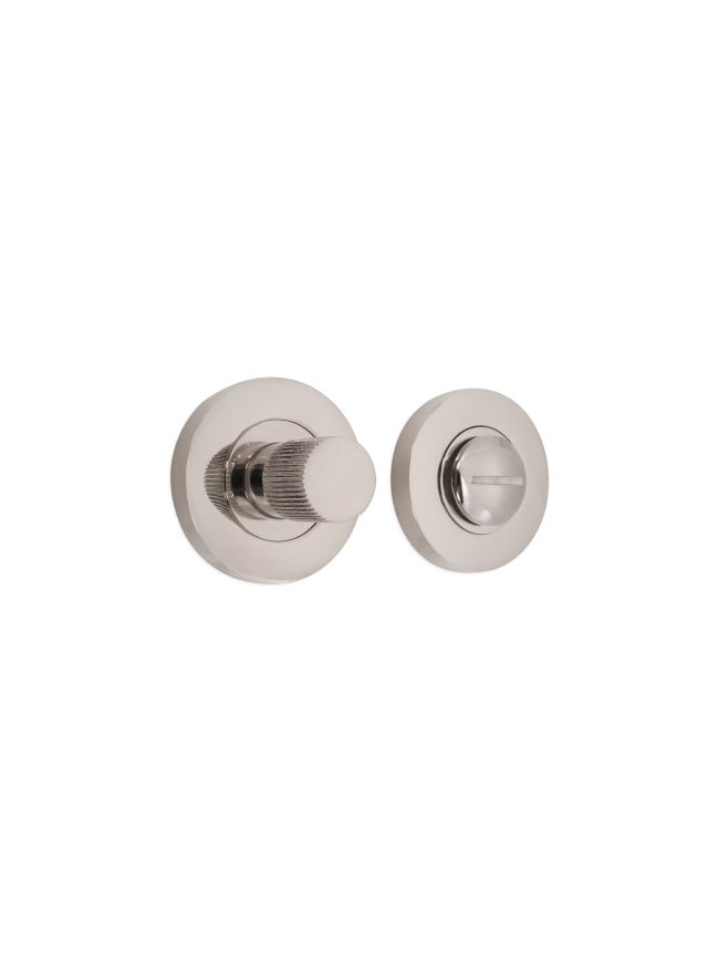 Linear Knurlmond Thumb Turn & Release Polished Nickel