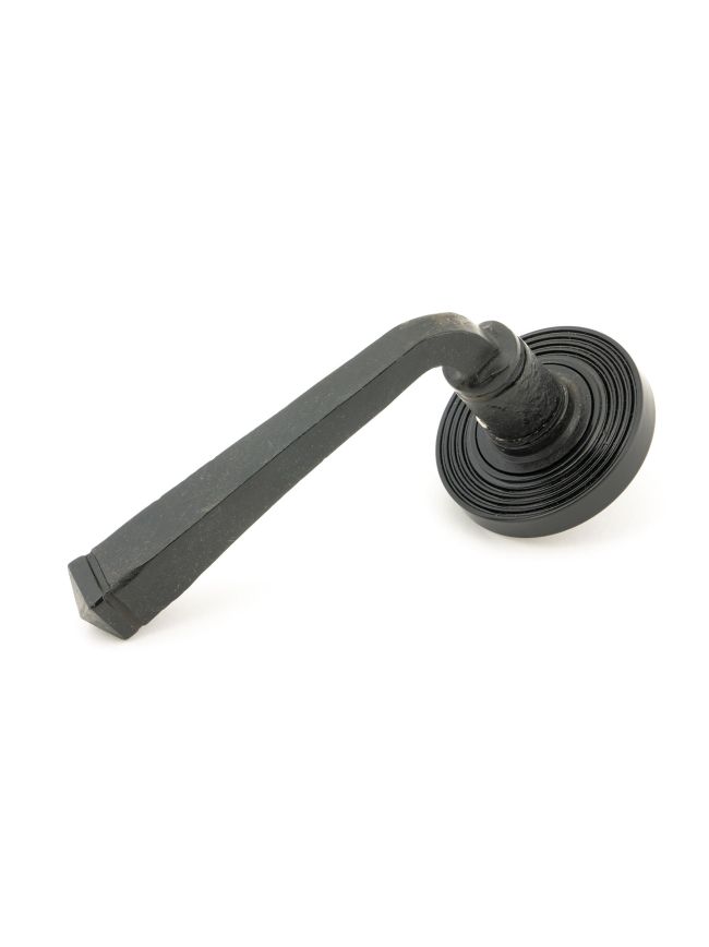 External Beeswax Avon Round Lever on Rose Set (Beehive)