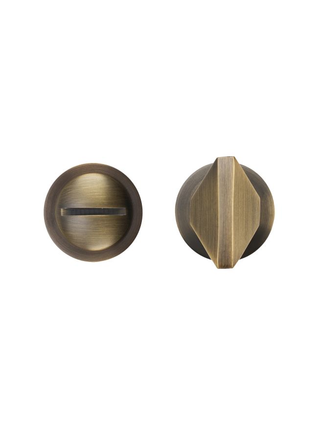 Zoo Hardware Turn and Release - Rosso Mini - Antique Brass