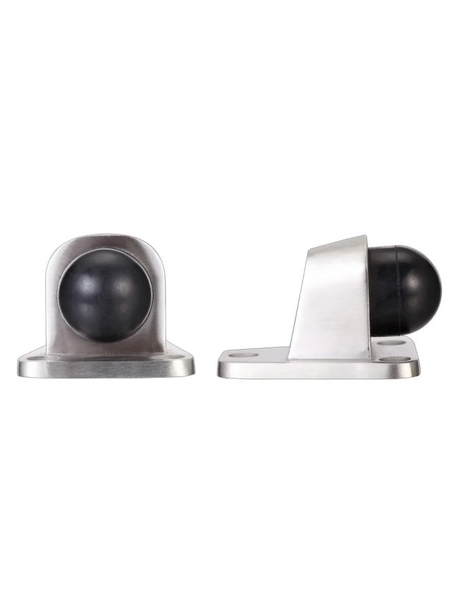 Zoo Hardware Floor Mounted Door Stop - Heavy Duty - 3 fixing points - Satin Stainless