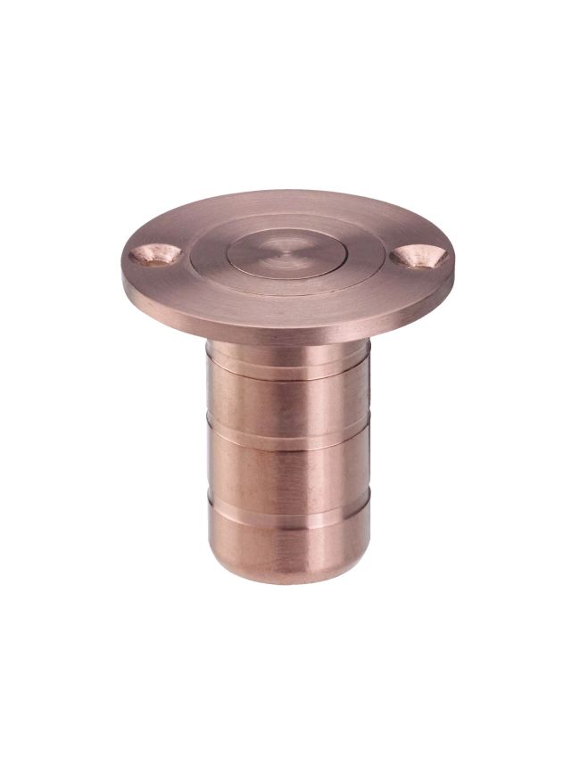 Zoo Hardware Dust Socket for Flush Bolts - Wood 20mm dia. x 38mm - Tuscan Rose Gold