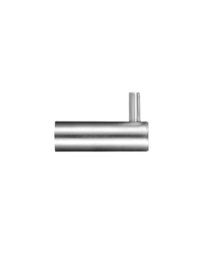 Zoo Hardware Single Coat Hook without Rose - Satin Stainless