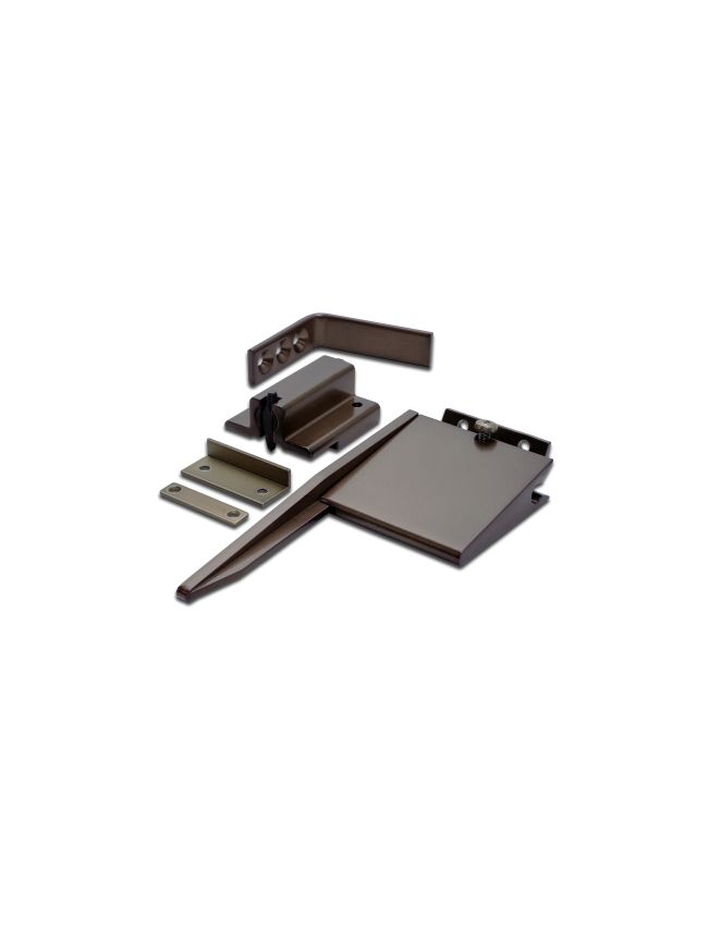 Zoo Hardware Size 3-6 Double Rebated Door Selector - Complete With 102mm Arm, Standard Rebate Catch - Bronze