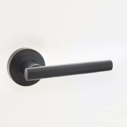 Petra Black Door Handles - By Frelan Hardware - JMB508