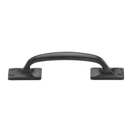 Rustic Dark Bronze Cabinet Pull Offset Design 210mm