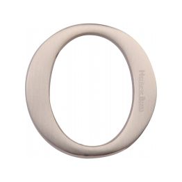 Heritage Brass Alphabet O Pin Fix 51mm (2") Satin Nickel Finish