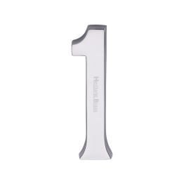 Heritage Brass Numeral 1 Concealed Fix 76mm (3") Polished Chrome finish