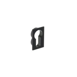 Forme Concealed Rose Euro Escutcheons Square - Matt Black