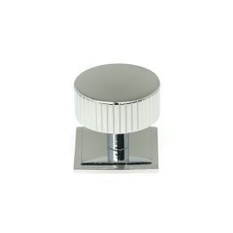 Polished Chrome Judd Cabinet Knob - 38mm (Square)