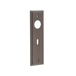 Burlington II Lever Plate Choices Lock Dark Bronze - By Frelan Hardware - BUR451DB