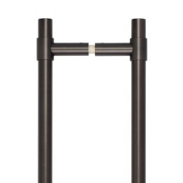 CRES 425mm Back to Back Dark Bronze T-Bar Pull Handle - By Frelan Hardware - CRES3001DBB2B