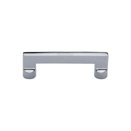 Heritage Brass Cabinet Pull Apollo Design 96mm CTC Polished Chrome Finish