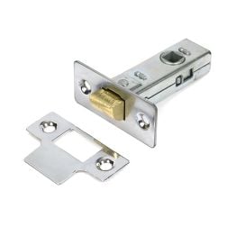 Polished Chrome 2½" Tubular Mortice Latch