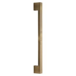 Heritage Brass Door Pull Handle Urban Design 457mm Antique Brass Finish