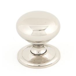Polished Nickel Mushroom Cabinet Knob 38mm