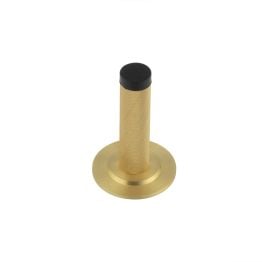 Burlington Knurled Wall Mounted Doorstops Stepped Rose Satin Brass - By Frelan Hardware - BUR-968SB-973SB